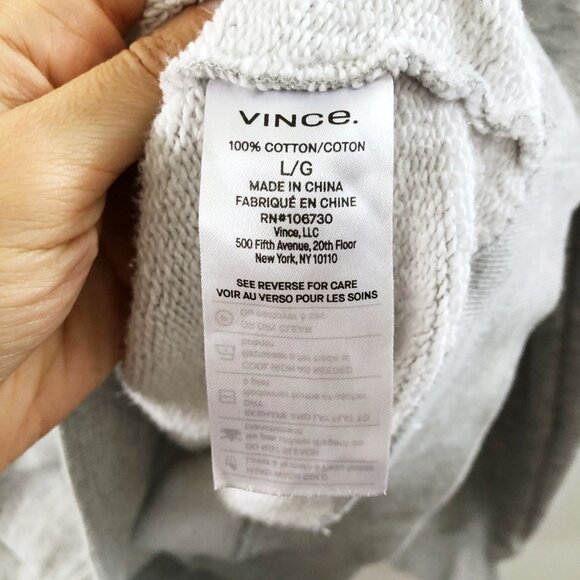 VINCE Crew Neck Sweatshirt Size Large - Picture 9 of 10